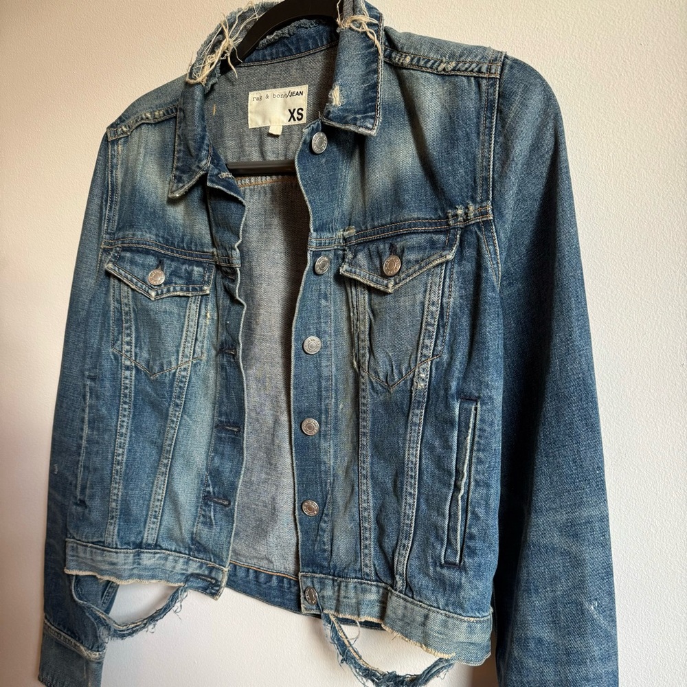 Rag & Bone distressed denim / jean jacket